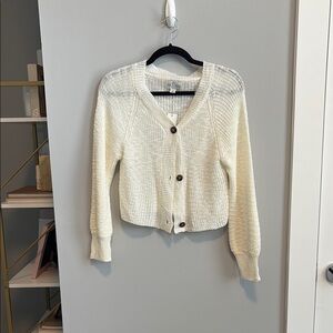 Cream Knit Cardigan